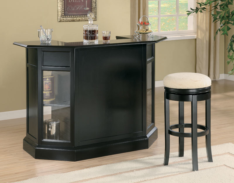 Anavia Modern Black Home Bar Counter. Hover to zoom