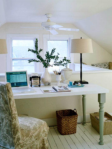 Make a beautiful home office ideas on
  a  budget