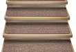 House, Home and More Set of 15 Attachable Indoor Carpet Stair Treads -  Praline Brown