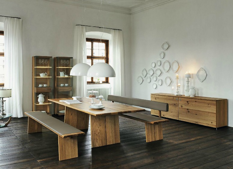 Wooden furniture in a Contemporary Setting