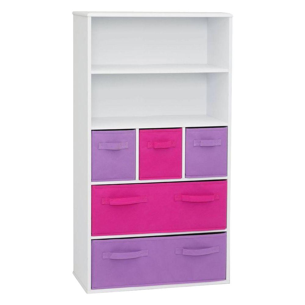 4D Concepts White Storage Kids Bookcase