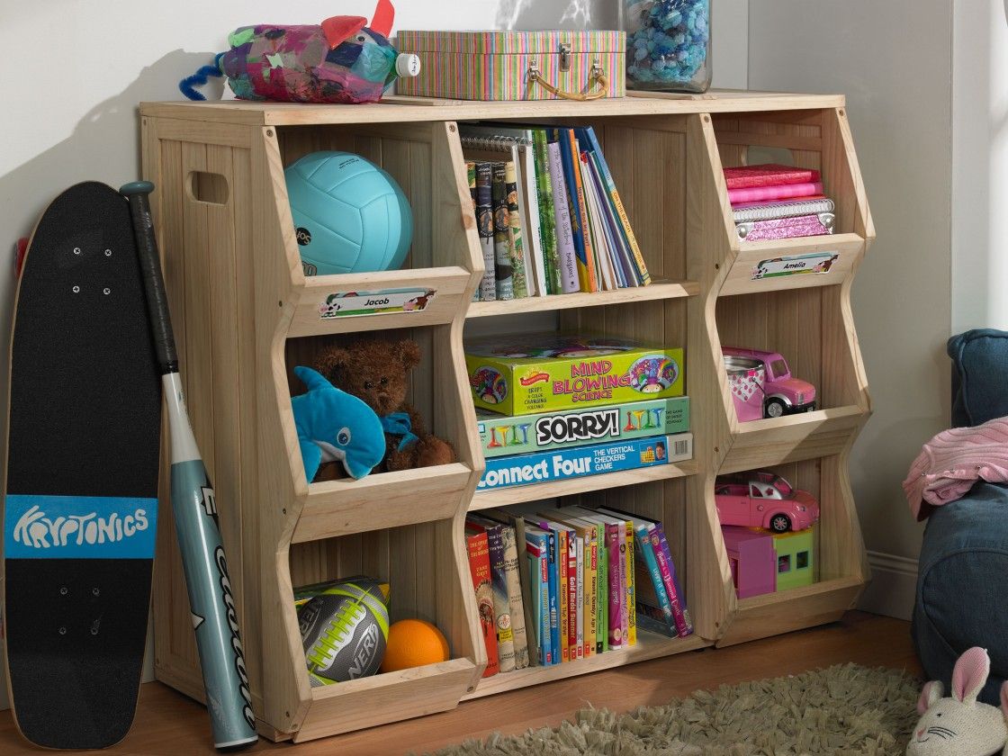 Interesting Natural Brown Pine Wood Bookshelf For Kids Room, Awesome  Charmingly Storage Shelving For Children Room: Furniture, Interior, Kids  Room