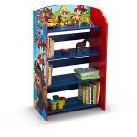 Image is loading Kids-Bookshelf-Storage-Paw-Patrol-Wooden-Toy-Organizer-