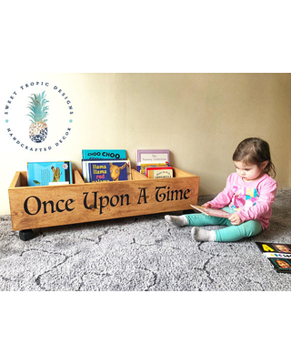 Nursery Decor, Kids Mini Library, Once Upon A Time Bookcase, Kids Bookshelf,