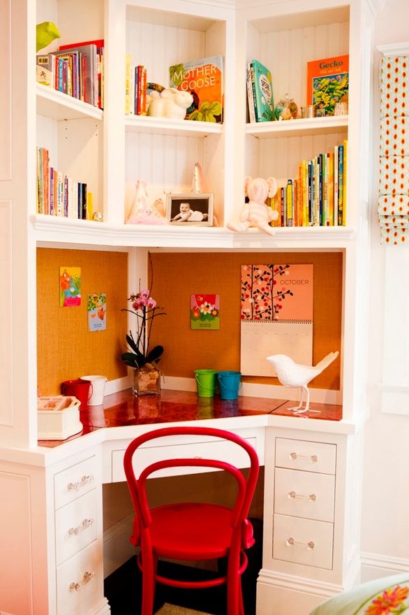 Cute little corner desk!