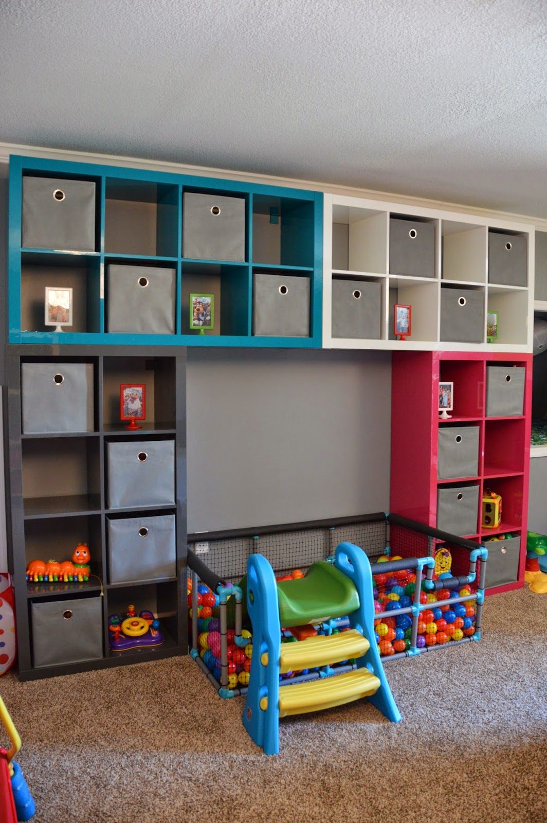 Toy storage ideas living room for small spaces. Learn how to organize toys  in a small space, living room toy storage furniture, and DIY toy storage  ideas.