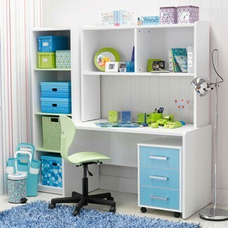 Kids Study Table with Utility Storage