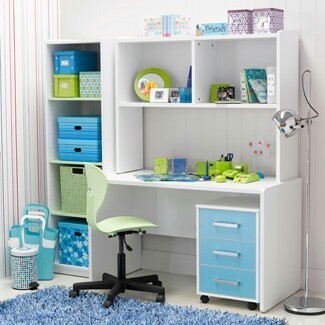 Kids Study Table with Utility Storage