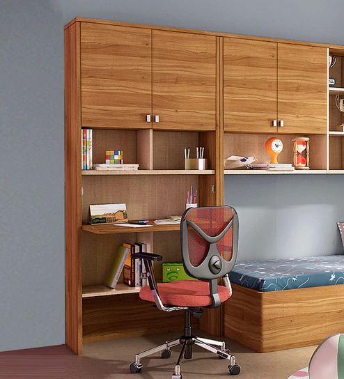 Kosmo Oscar Study Table with Wall Storage by Spacewood