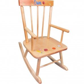 kids wooden rocking chair