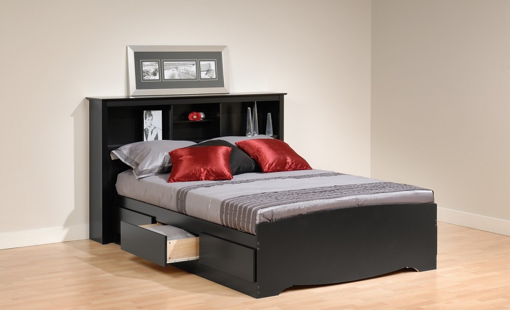 King Size Platform Storage Bed Frame