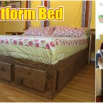 How to Build a King Size Bed With Extra Storage Underneath: Free Plans!