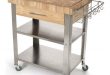 Rebrilliant Francis Kitchen Cart with Butcher Block Top & Reviews | Wayfair