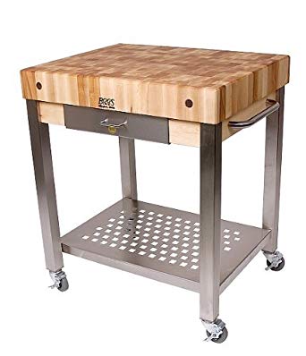 Image Unavailable. Image not available for. Color: Cucina Americana  Technica Kitchen Cart with Butcher Block Top