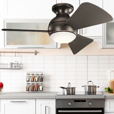 Buy modern kitchen ceiling fans with
  lights to get an attractive look