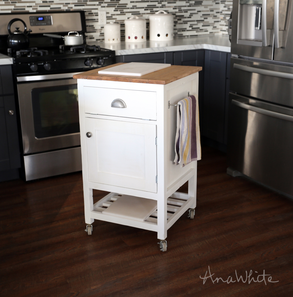 Ana White | HOW TO: Small Kitchen Island Prep Cart with Compost - DIY  Projects