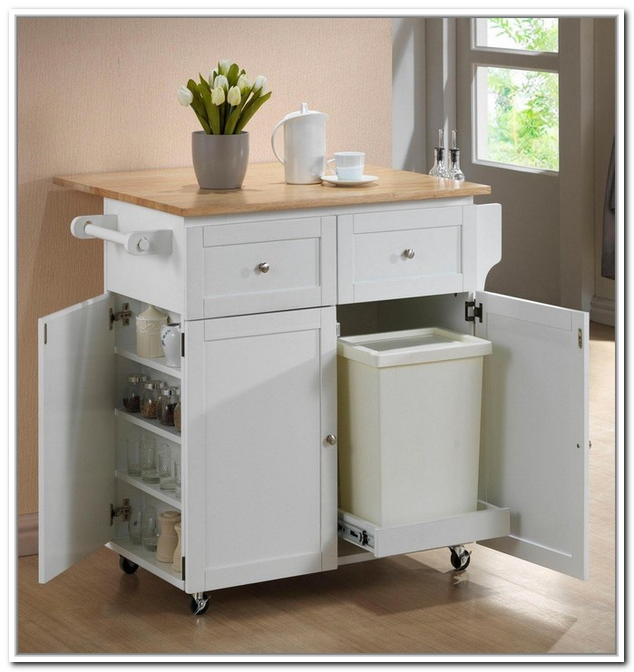 Amazing Furniture : Kitchen Island With Trash Bin With