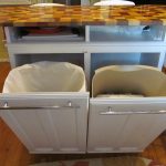Kitchen Island Trash Bins - would fit in one foot cabinets in narrow space