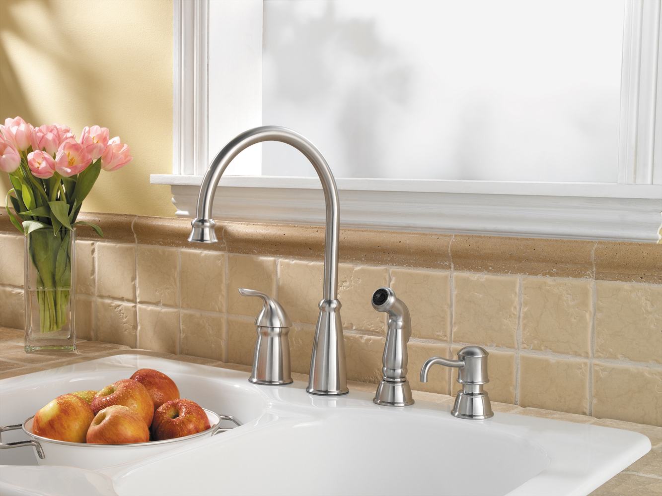 Kitchen Faucet With Soap Dispenser