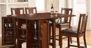 incredible dining table wine storage counter height kitchen