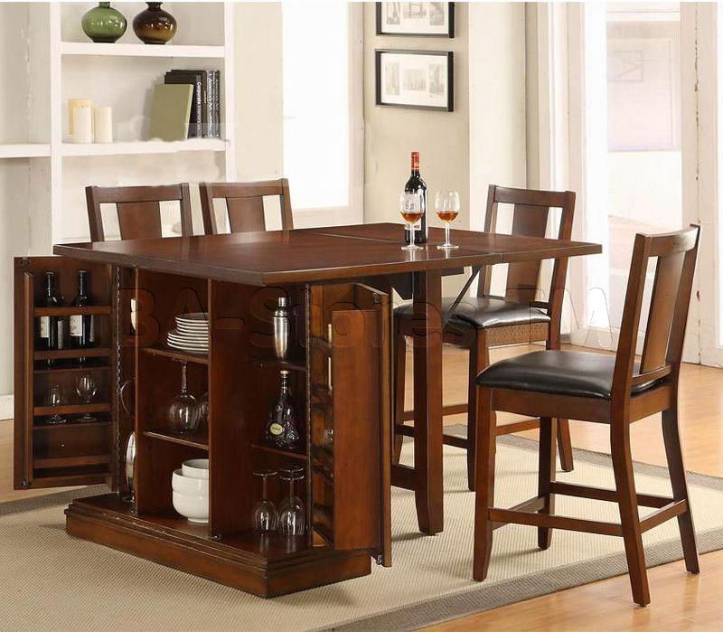 incredible dining table wine storage counter height kitchen