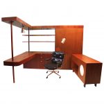 Vintage 1949 Mid-Century Modern Custom L-Shaped Office Desk by George  Nelson For