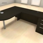 Traveller Location: 3pc L Shape Modern Executive Office Desk Set, CH-AMB-L18:  Kitchen & Dining