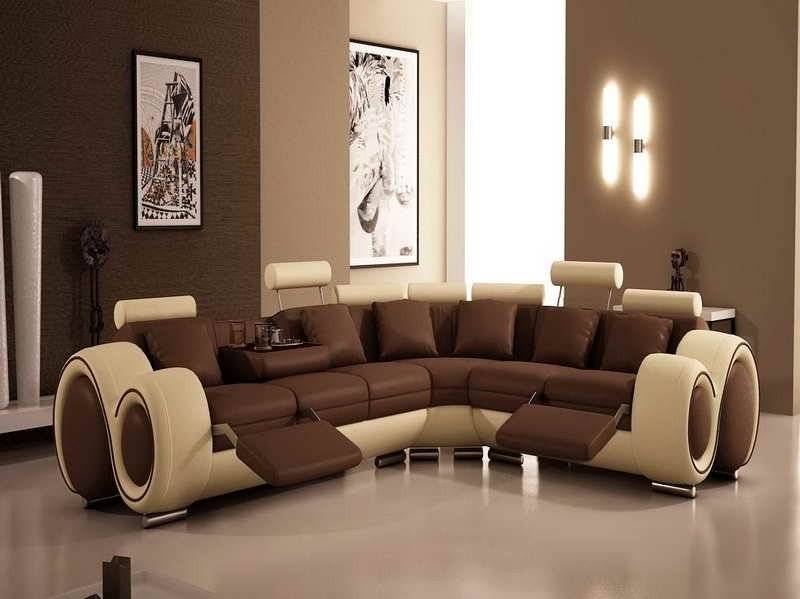 L shaped couch recliner