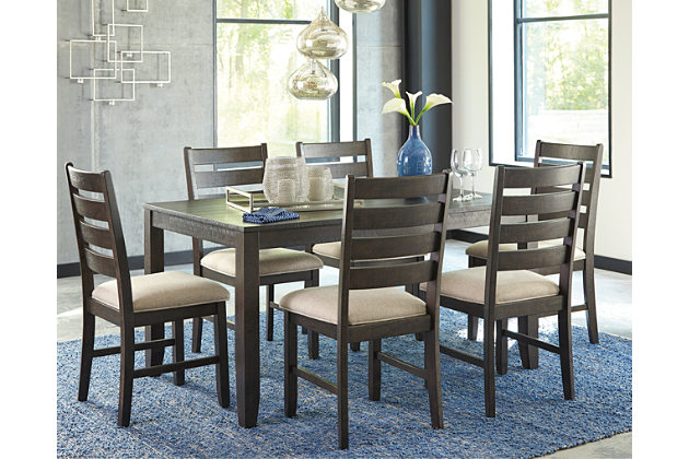 Rokane Dining Room Table and Chairs (Set of 7), , large