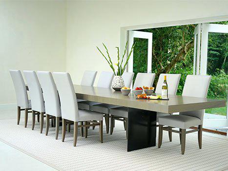 Contemporary large dining room table and
  chairs should be stylish and comfortable