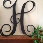Large Single Letter Metal Monogram Wall/Door Hanger | For the Home |  Monogram wall, Letter wall decor, Wall