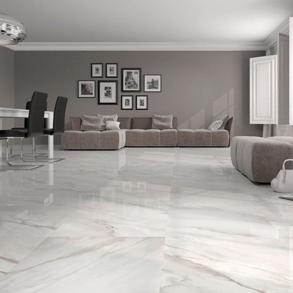 White gloss floor tiles | Large white floor tiles | Trade prices