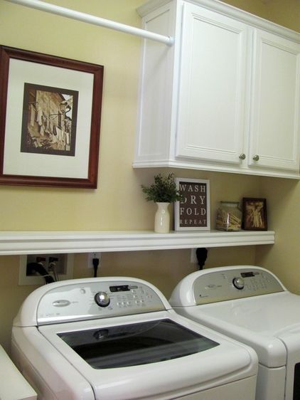 Things to know about laundry room
  cabinets with hanging rod