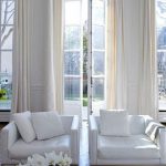 Two pairs (4 panels) Extra long curtains, rod pocket, two story drapes,  off-white linen curtain panels, ivory linen panels,