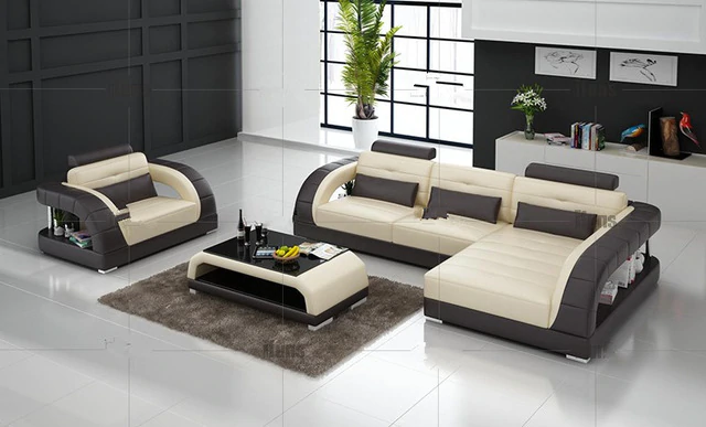 Modern corner sofas with l shape sofa set designs sofas for living room  (Single+corner sofa)