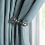 Metal Drapery Holdbacks Blue Tie Backs Fabric Curtain Tiebacks Outdoor Curtains  Curtain Tie Backs Bronze