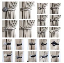 Home Harmony Decorative Pair of Curtain Holdbacks Wall Mounted Curtain Tie  Backs