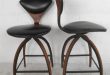 American Pair of Mid-Century Modern Plycraft Bar Stools by Norman Cherner  For Sale