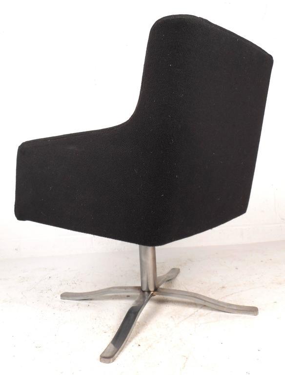 Mid century modern swivel lounge
  chair  gives more comfort