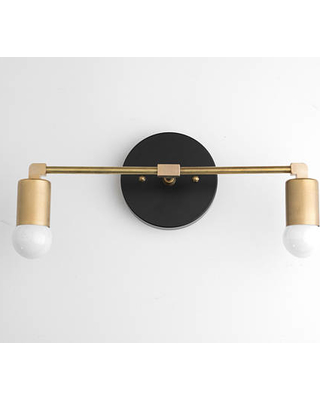 Vanity Light Fixture Bathroom Sconce Vanity Lighting Brass Black Vanity Mid  Century Modern Fixture Contemporary Lighting