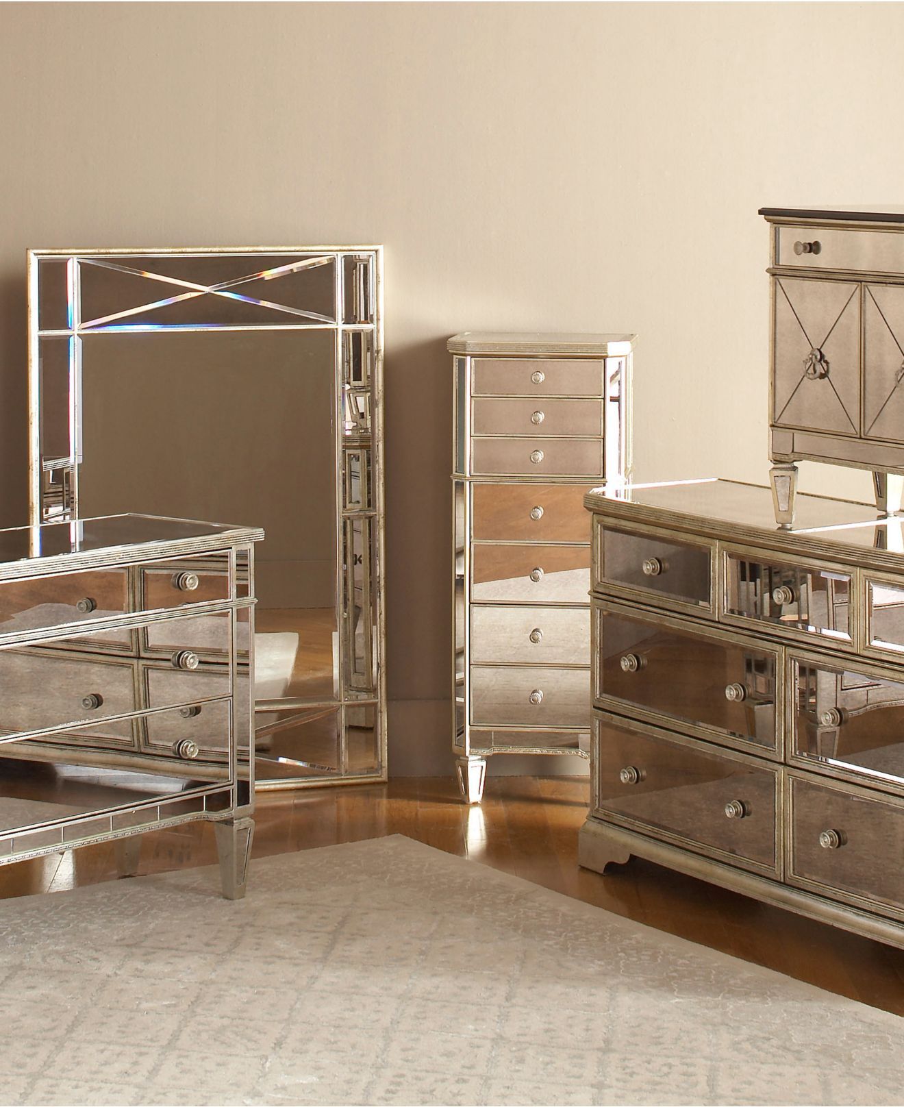 Mirrored bedroom furniture sets in
  home  design trends