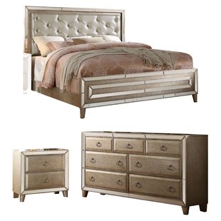 Caterina Mirrored Panel Configurable Bedroom Set