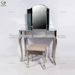 Venetian Mirrored Glass Dressing Table Mirror Stool Set - Buy