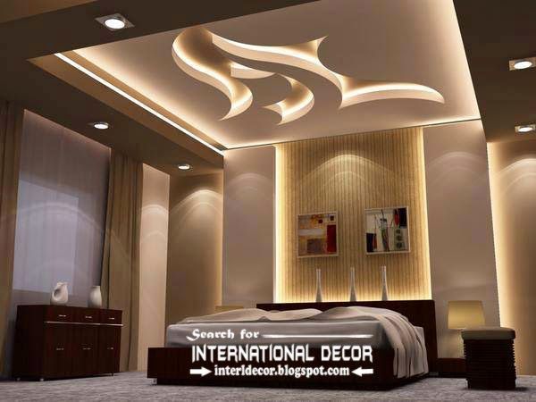 modern suspended ceiling lights for bedroom false ceiling lighting ideas