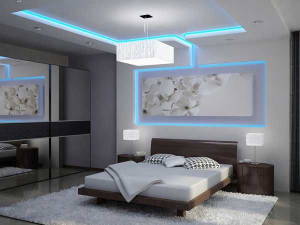 Bright modern bedroom ceiling lighting
designs