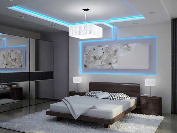 Bright modern bedroom ceiling lighting
  designs