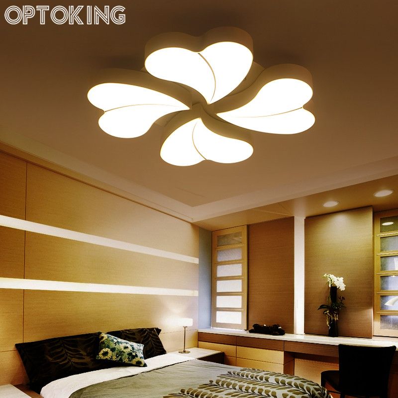 OPTOKING DIY Acrylic Led Ceiling Light Modern Living Room Ceiling Lamps  Bedroom Indoor Lighting Hotel Restaurant Lamp