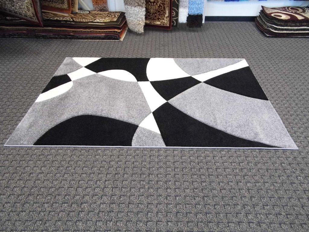 contemporary wool rugs grey carpet on the floor living room decoration gray black  white shag rugs