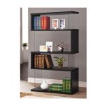 Modern Black Bookcase Display C 800340