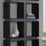 Monarch Specialty Modern Black Bookcase
